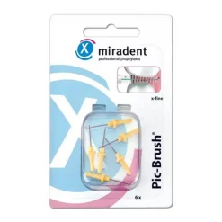 Miradent Interdentalbürste Pic-Brush x-fein gelb, 6 St