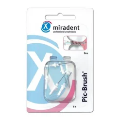 Miradent Interdentalbürste Pic-Brush fein weiß, 6 St