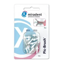 Miradent Interdentalbürste Pic-Brush fein weiß, 12 St