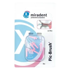 Miradent Interdentalbürste Pic-Brush xx-fein pink, 6 St