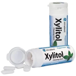 Miradent Zahnpflegekaugummi Xylitol Pfefferminz, 30 St