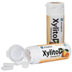 Miradent Zahnpflegekaugummi Xylitol Frucht, 30 St