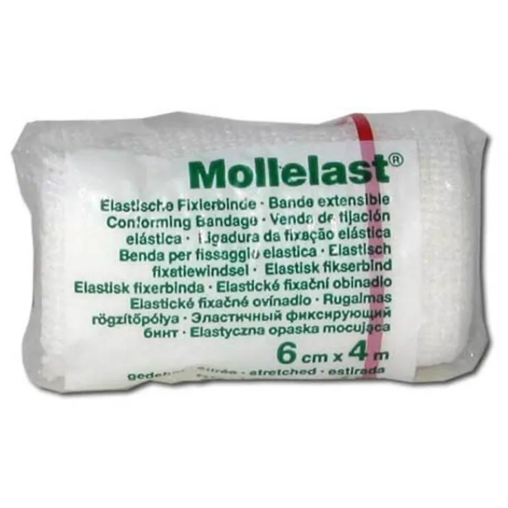 Mollelast 6cmx4m weiß, 1 St