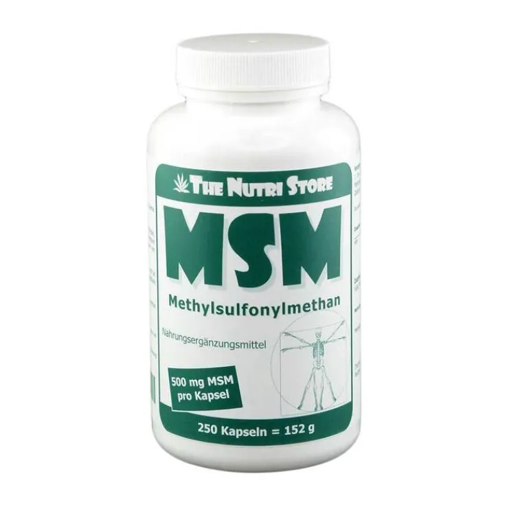 MSM 500 mg Methylsulfonylmethan Kapseln, 250 St