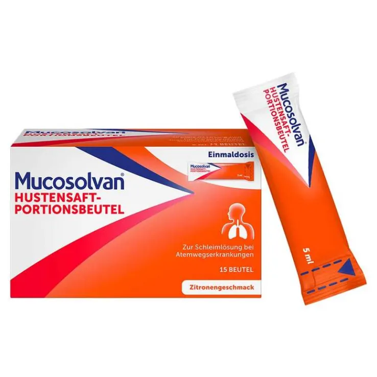 Mucosolvan Hustensaft-Portionsbeutel, 15X5 ml