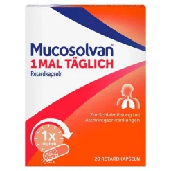 Mucosolvan 1x täglich Retardkapseln, 20 St