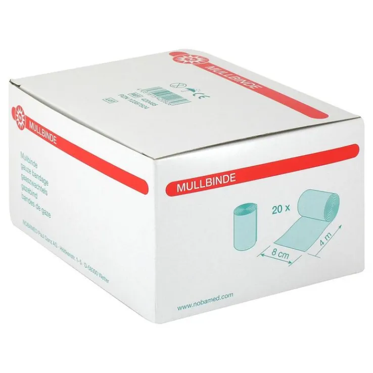 Mullbinden 8 cmx4 m, 20 St