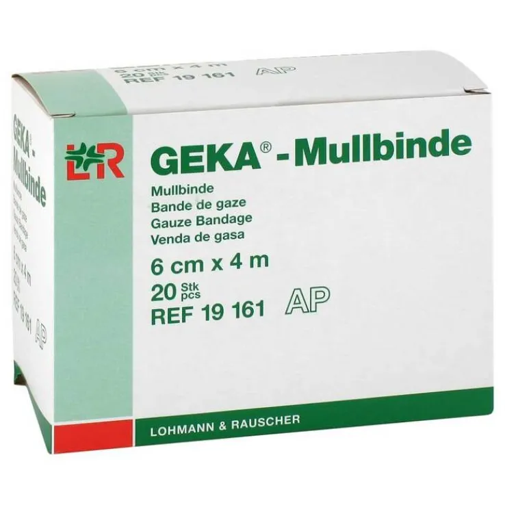 Mullbinden Geka 6cmx4m, 20 St