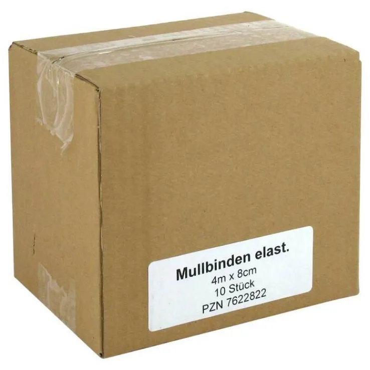 Mullbinden 4mx8cm elastisch, 10 St