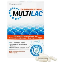 Multilac Synbiotikum magensaftresistent Kapseln, 10 St