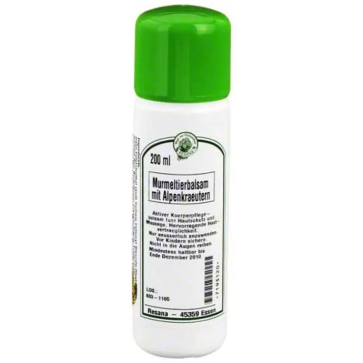 Murmeltierbalsam mit Alpenkräuter, 200 ml