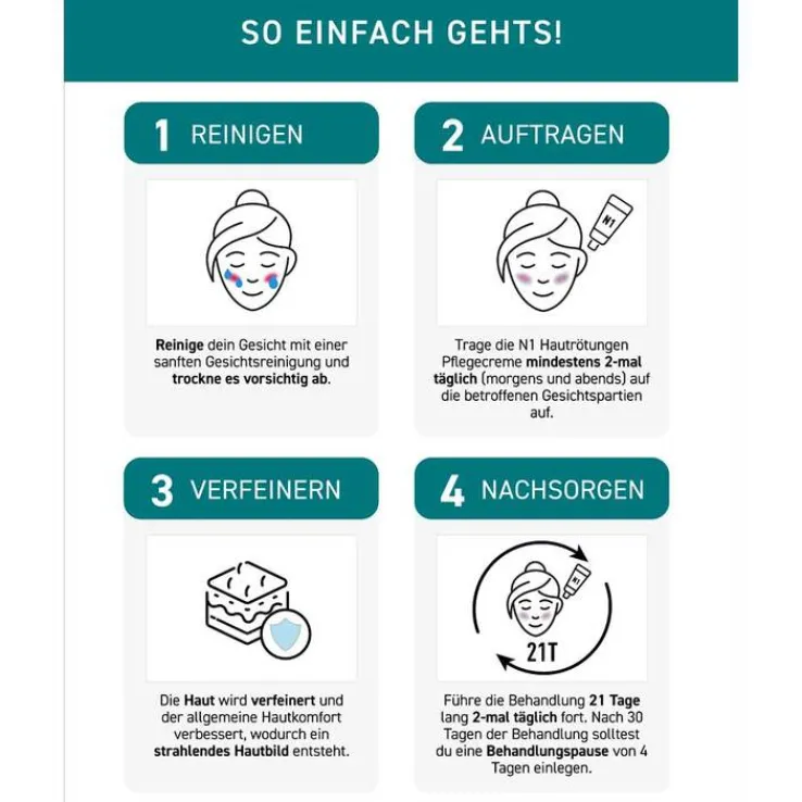 N1 Hautrötungen Pflegecreme, 30 ml
