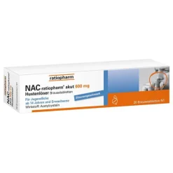 NAC ratiopharm akut 600 mg Hustenlöser Brausetabletten, 20 St