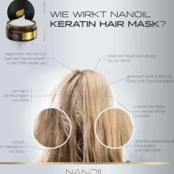 Nanoil Keratin Haarmaske, 300 ml