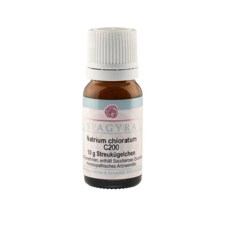 Natrium chloratum C 200 Globuli, 10 g