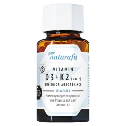 Naturafit Vitamin D3 + K2 MK-7 superior absorb.Kapseln , 90 St
