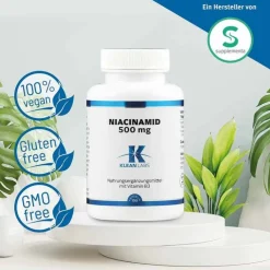 Niacinamid B3 500 mg Kapseln, 100 St