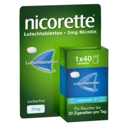 Nicorette freshmint 2 mg Lutschtabletten gepresst, 40 St