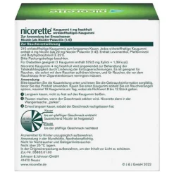 nicorette® Kaugummi freshfruit, 4 mg Nikotin, 210 St