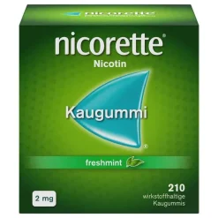 nicorette Kaugummi freshmint, 2 mg Nikotin, 210 St