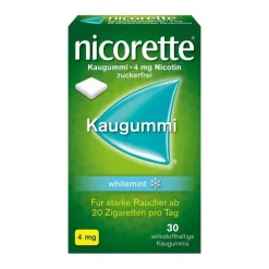 nicorette Kaugummi whitemint, 4 mg Nikotin, 30 St