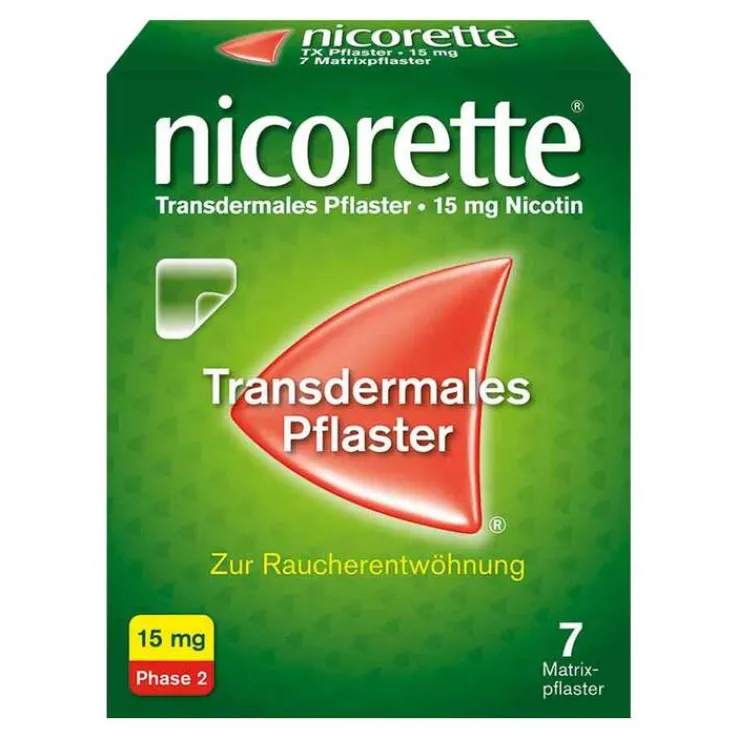 nicorette Nikotinpflaster, 15 mg Nikotin, 7 St