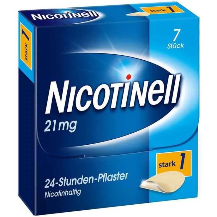 NICOTINELL 21 mg / 24-Stunden-Nikotinpflaster, Pflasterstärke Stark (1), 7 St