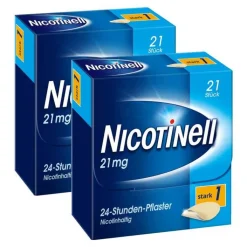 NICOTINELL 21 mg / 24-Stunden-Nikotinpflaster, Pflasterstärke Stark (1), 2x21 St