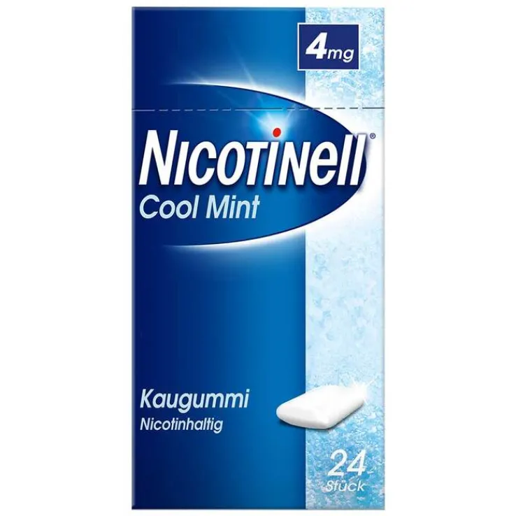NICOTINELL Kaugummi 4 mg Cool Mint (Minz-Geschmack), 24 St