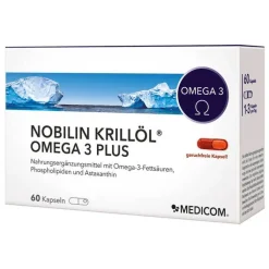 Nobilin Krillöl Omega 3 Plus Kapseln, 60 St