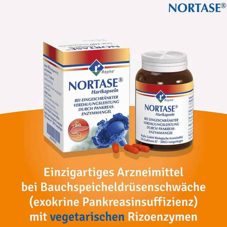 NORTASE Kapseln vegetarische Verdauungsenzyme, 50 St