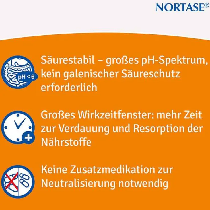 NORTASE Kapseln vegetarische Verdauungsenzyme, 50 St