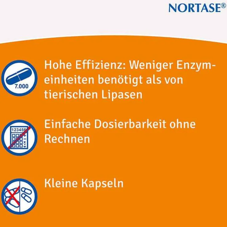 NORTASE Kapseln vegetarische Verdauungsenzyme, 50 St