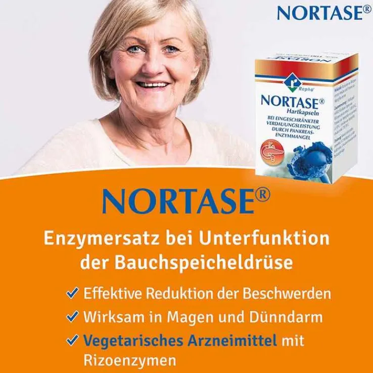 NORTASE Kapseln vegetarische Verdauungsenzyme, 50 St