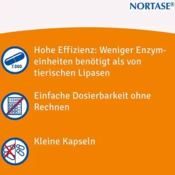 NORTASE Kapseln vegetarische Verdauungsenzyme, 200 St
