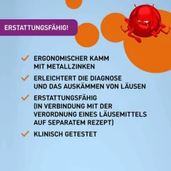 NYDA® Läuse- und Nissenkamm aus Metall, 1 St