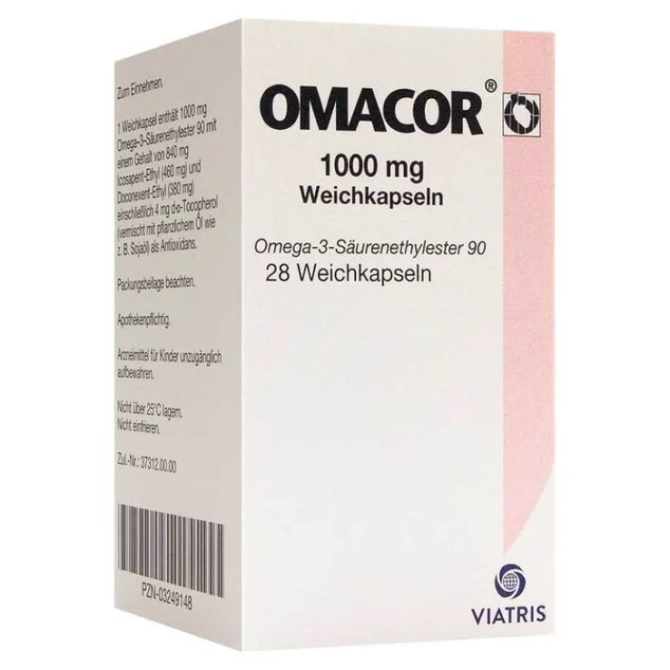 Omacor 1000 mg Weichkapseln, 28 St