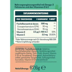 Omega-3 Kids mit Vitamin D + E Balasense, 90 St