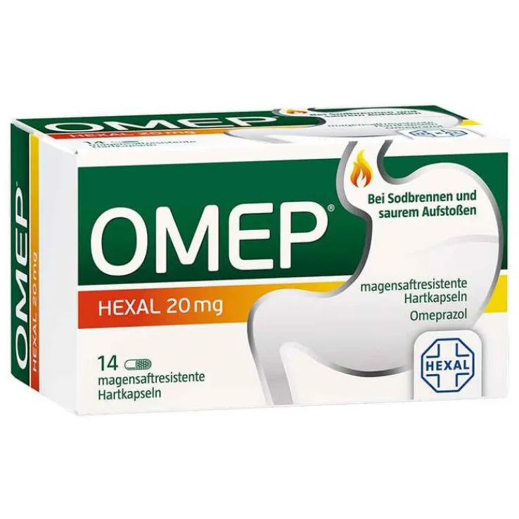 Omep Hexal 20 mg magensaftresistente Hartkapseln, 14 St
