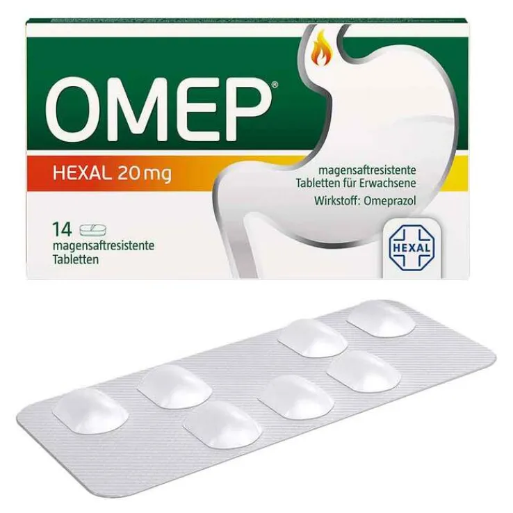 Omep Hexal 20 mg magensaftresistente Tabletten, 14 St