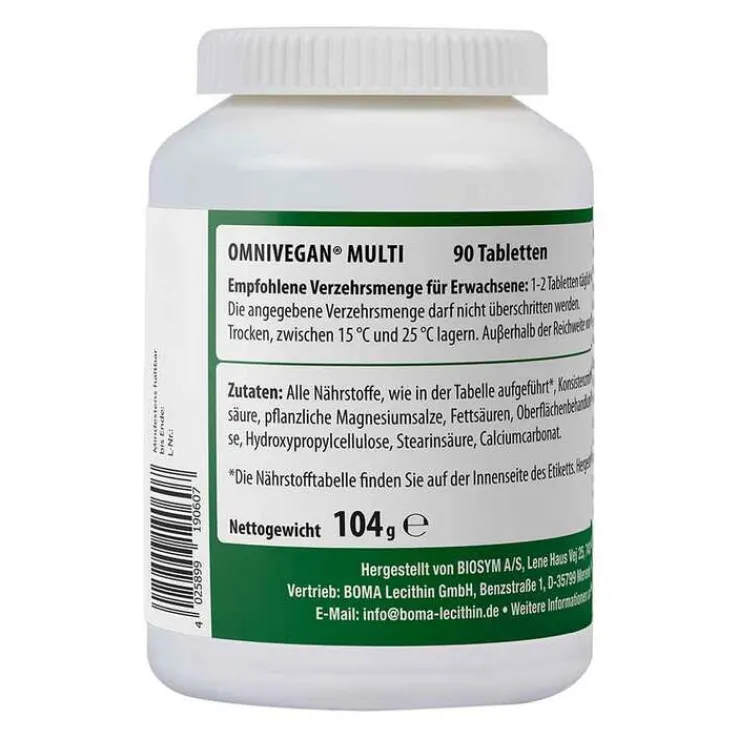 Omnivegan Multi zertifiziert vegan Tabletten, 90 St