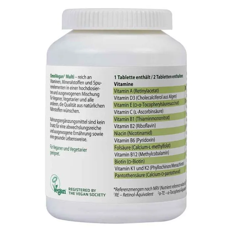 Omnivegan Multi zertifiziert vegan Tabletten, 90 St