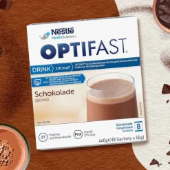 Optifast home Drink Schokolade Pulver, 8X55 g