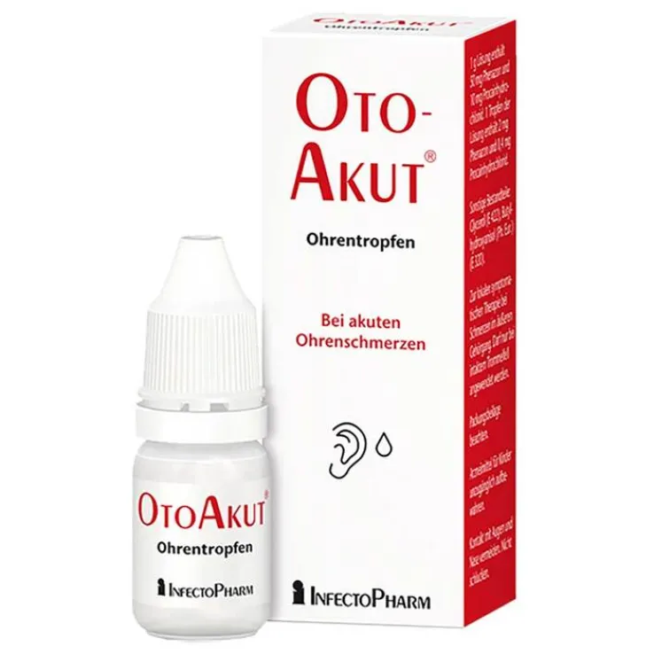 OtoAkut 50 mg/g + 10 mg/g Ohrentropfen Lösung, 10 g