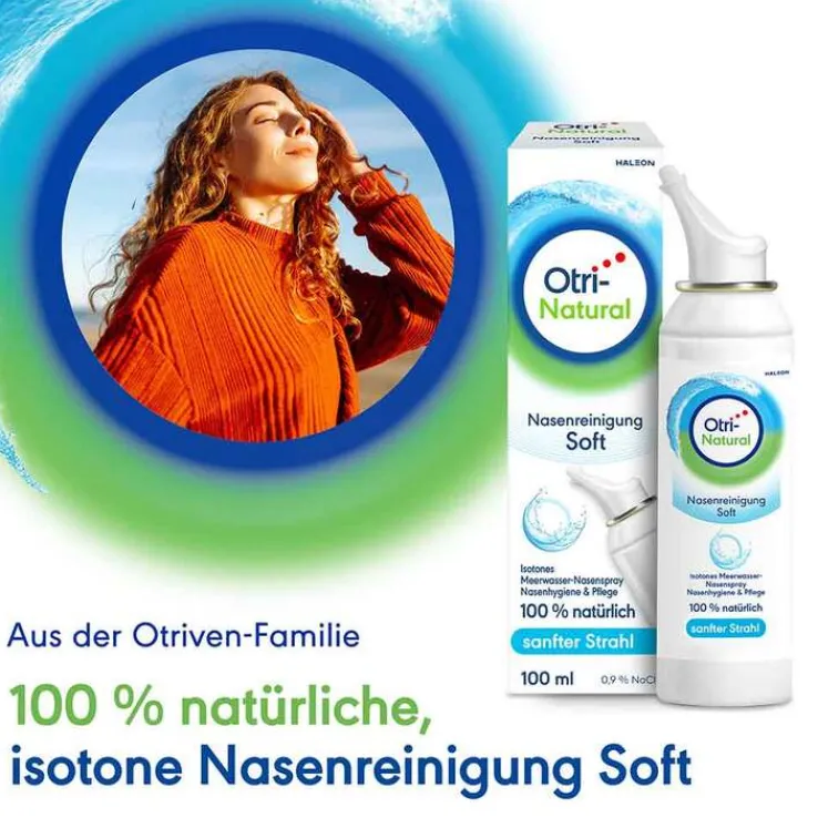 OtriNatural Nasenreinigung Soft, isoton, 0,9 % NaCl, 100 ml