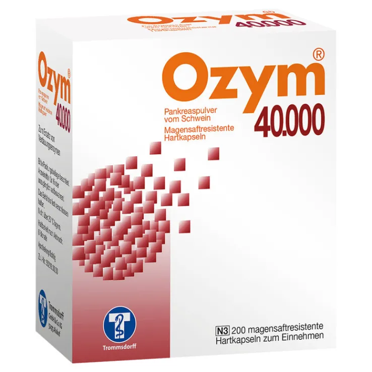 Ozym® 40.000 Magensaftresistente Hartkapseln, 200 St