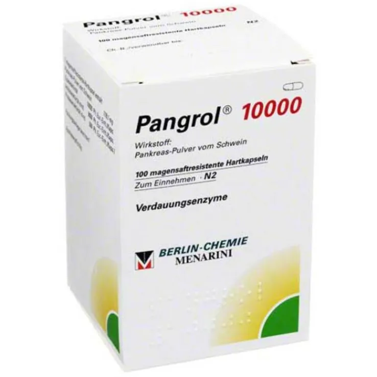 Pangrol 10000 Hartkapseln mit magensaftresistent überzogene Pell., 100 St