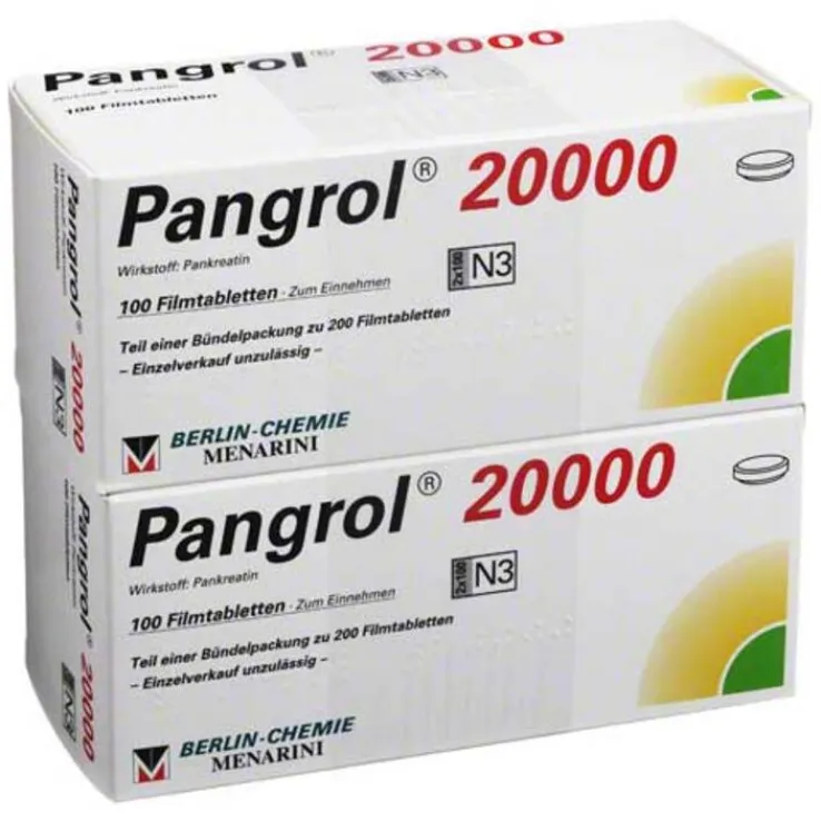Pangrol 20000 magensaftresistente Tabletten, 200 St