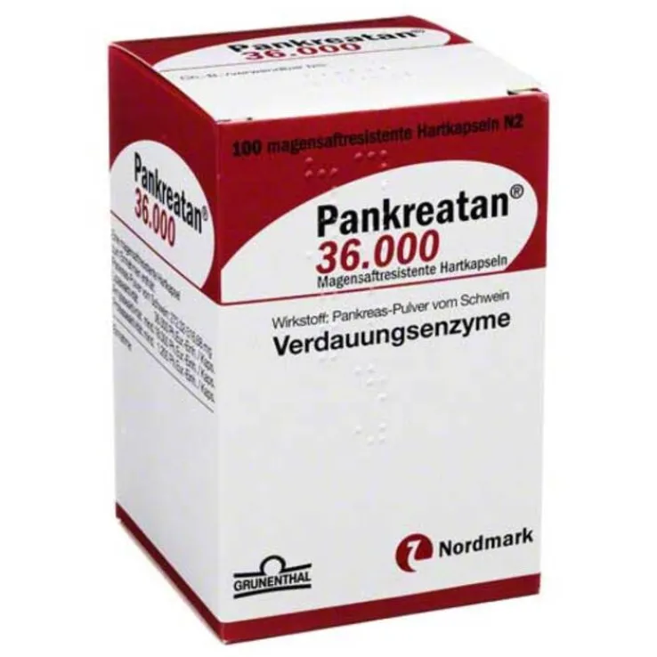 Pankreatan 36.000 magensaftresistente Kapseln, 100 St