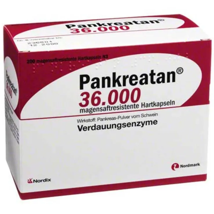 Pankreatan 36.000 magensaftresistente Kapseln, 200 St